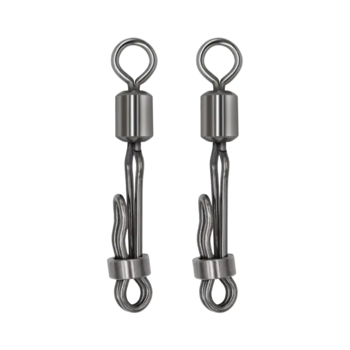 Cebo colgante de línea de pellets con bloqueo, conector de cambio a presión, anillo de conexión de 8 formas, giratorio de pesca con bloqueo - 1