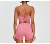 Pantalones cortos de Yoga para mujer, Shorts deportivos elásticos de cintura alta, transpirables, de secado rápido, para correr y Fitness - details 13