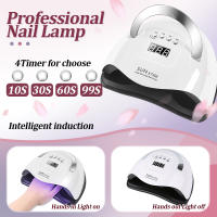 Lámpara profesional para secado de esmalte de Gel, 57LED, Sensor automático, 4 Ajustes de temporizador, equipo de luz UV para manicura - details 1