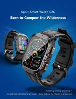 Reloj inteligente C26 1,96 con pantalla AMOLED, más de 100 modos deportivos, llamada Bluetooth, frecuencia cardíaca, reloj inteligente para exteriores, resistente al agua hasta 1ATM de profundidad - details 0