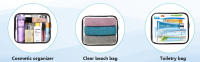 Bolsa de Avión Transparente de PVC Impermeable 2 Piezas para Hombres y Mujeres - details 1