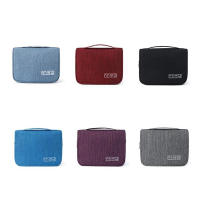 Bolsa De Viaje Portátil Para Hombres Y Mujeres Organizador De Maquillaje Impermeable De Tela Oxford Con Almacenamiento Y Bolsillo Para Artículos De Higiene - details 0