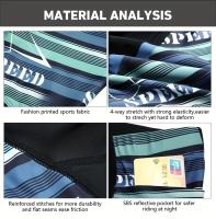 Mallas de ciclismo de bloque de color para hombre, pantalones cortos de ciclismo de carretera elásticos de alta elasticidad con acolchado 4D activo para andar en bicicleta al aire libre. - details 4