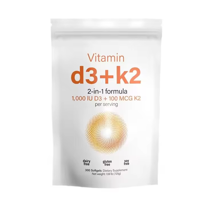 Cápsulas 180 cápsulas Vitamina D3+K2 Sup - 1