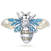 Cuelga de Plata de Cobre con Encanto de Mariposa Dragón Volador Abejas Búho - details 2