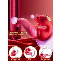 Embalaje privado SEX Vibrador, juguetes sexuales para adultos para mujeres, herramientas de masturbación femenina, vibradores de succión que lamen la lengua y la boca, clítoris anal - details 1