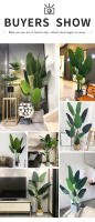 Árbol de plátano Artificial grande, plantas falsas tropicales, hojas de palma, Monstera, planta de jungla de plástico verde para decoración de la Oficina y el hogar, 120-200cm - details 4
