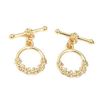 Pulsera de Tirantes Geométricos de Latón Dorado 18K Clasps para Hacer Joyería DIY - details 82