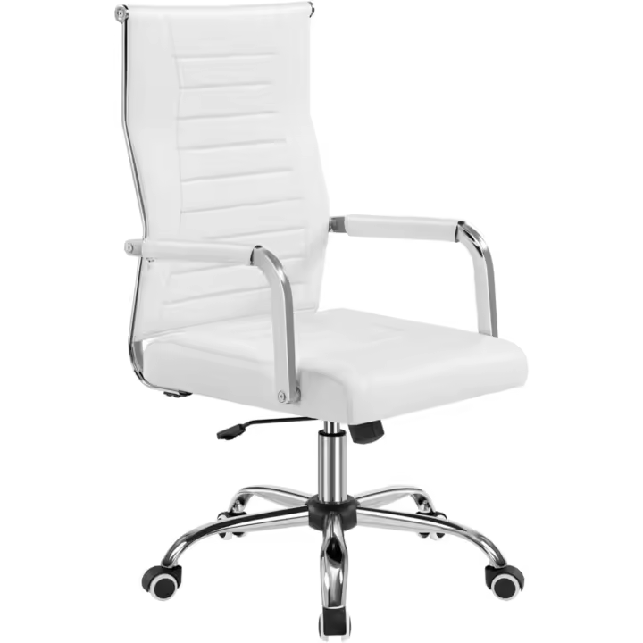 Respaldo Alto Silla para Hogar Oficina Silla Ergonomica Tapizada Cuero PU Capacida de Carga 136 KG - 1