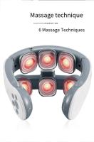 Dispositivo de masaje TENS para cuello y hombros, masajeador muscular de compresión caliente de 6 pulsos, tratamiento de relajación de Espondilosis Cervical - details 5