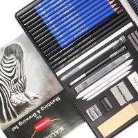 Lápiz y Juego de Dibujo para Arte  Set de Herramientas de Pintura al Agua Lápiz Metálico de 36 Piezas para Artistas - details 2