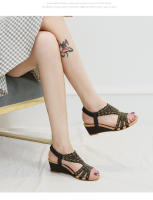 Zapatos bohemios de talla grande para mujer, zapatos de verano ligeros y sencillos para mujer, sandalias de tacón de cuña, zapatos de madre para mujer - details 7