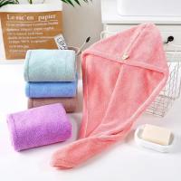 Gorro de Secado de Cabello de Microfibra de Secado Rápido Gorro de Toalla Súper Absorbente para Mujeres Gorro de Baño Sólido - details 0