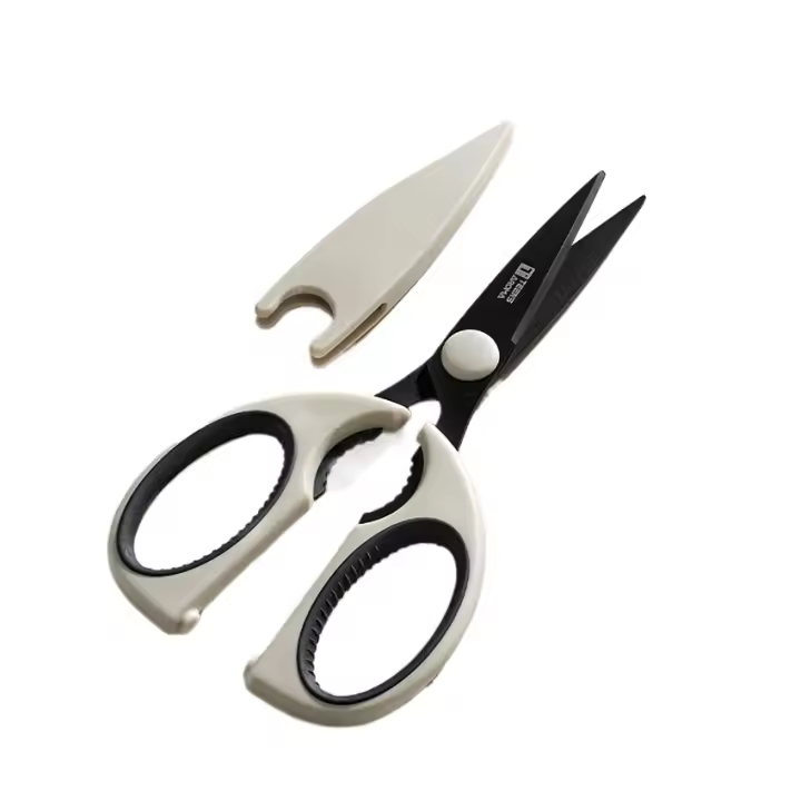 Tijeras de Acero Inoxidable Recubierto de Titanio Ambidextrusas, Construcción de Metal Estampado, Ideal para Costura, Arte, Preparación de Comida Regalo Perfecto para Mujeres - 1