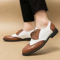 Diseño clásico, nivel de calidad, vestido de hombre para ocasiones formales, bodas, zapatos de piel de plena flor, talla grande 48 - details 5