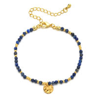 Pulseras y brazaletes de cuentas facetadas de piedra Natural de alta calidad, joyería de cristal para mujer, pulseras de hilo, regalo con cuentas de turmalina - details 0