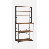 Estantería de Cocina de Metal con 2 Cestas Estante para Microondas con Soporte y Ganchos - details 5