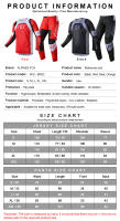 Conjunto de ropa de Motocross para hombre y mujer, traje de carreras de Motocross, Dirt Bike, MTB, MX, Jersey y pantalones, color negro, 180/360 - details 1