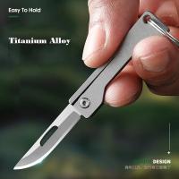 Mini cuchillo plegable TC4 de aleación de titanio Portátil, cuchillo colgante, desembalaje express, cuchillo de bolsillo, herramienta EDC para regalo - details 82