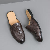 Zapatillas de cuero con punta en relieve para hombre, zapatos cómodos, ligeros, informales, formales, talla 38-47 - details 26