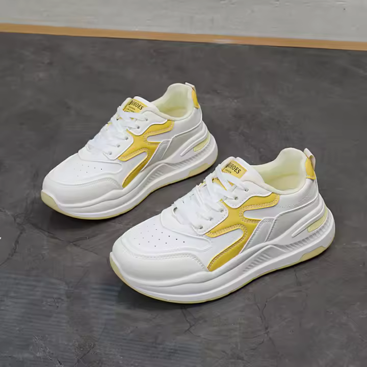 Zapatos de plataforma de estilo coreano Ins para papá, zapatillas para correr para estudiantes, primavera 2025, ocio, K908 - 1