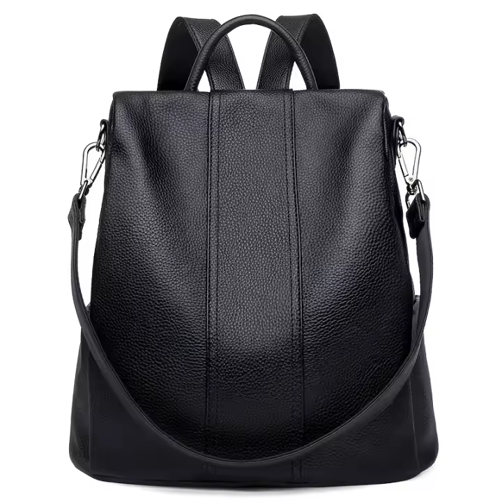 Mochila antirrobo con cremallera para mujer, bolso de mano de hombro de moda con correa extraíble para el trabajo - 1