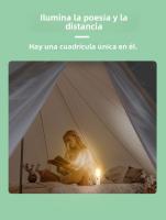 Luz de Campamento Plegable Multifunción con Indicador de Carga: 4 Hojas, Fuente de Poder Inalámbrica y Iluminación Antiestrabismo para Aventuras al Aire Libre - details 8