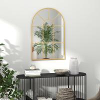 Espejo Decorativo de Pared 60x91 cm Espejo de Ventana de Metal para Salón Dormitorio Entrada Estilo Moderno Negro - details 37