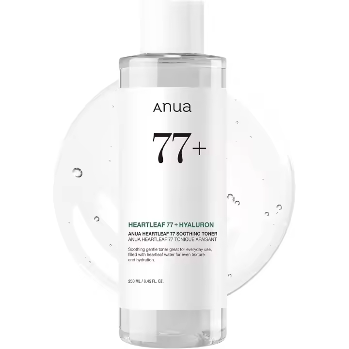 Anua Heartleaf 77 Soothing Toner I pH 5.5 Cuidado de los problemas, Calmante para la piel, Refrescante, Hidratante, Purificante, Sin crueldad, Vegano, (250 ml / 8,45 fl. oz.) - 1