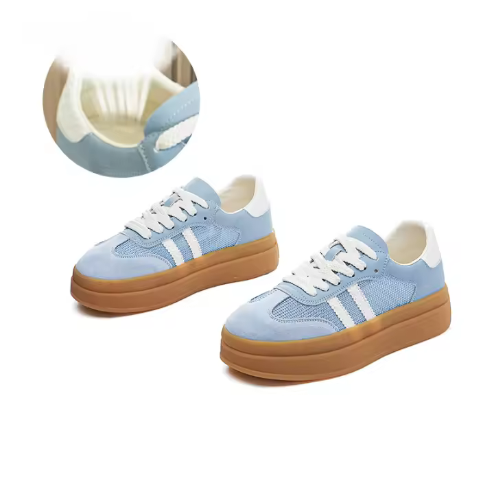 Cuero zapatos de entrenamiento alemán nueva malla transpirable deportes Forrest Gump zapatos de las mujeres casual versátil zapatos blancos - 1
