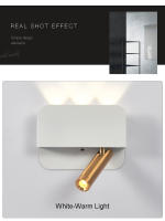 LEFAN-Lámpara LED giratoria de pared para dormitorio, foco moderno y Simple de 6W, luz de lectura para Hotel y cabecera - details 5