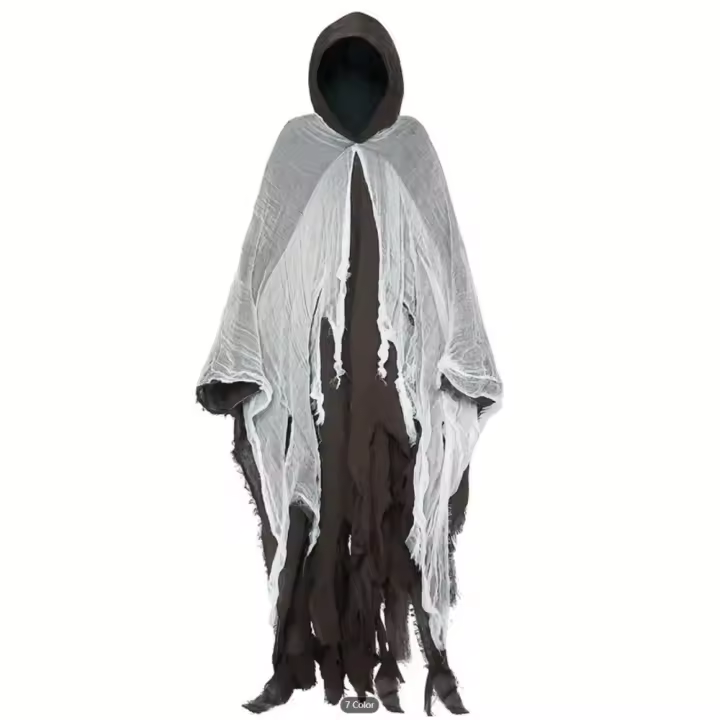 Capa de Halloween Ropa de Esqueleto, Máscara, Casa del Fantasma, Cámara de Secretos, Conjunto Casual de Moda para Hombres. - 1