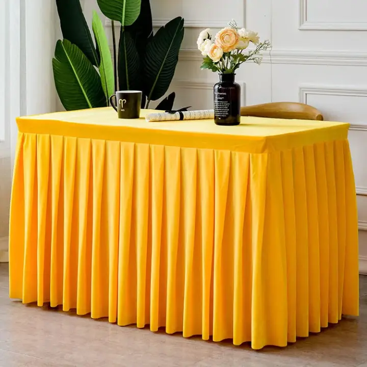 Mantel de Terciopelo Rectangular 1Pc para Eventos de Boda y Fiesta Cubierta de Mesa de Conferencia y Exhibición Blanco/Negro - 1