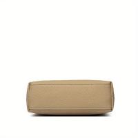 Bolso de mano beige elegante para mujer - Bolso de hombro versátil y elegante con herrajes en tono dorado, cierre de cremallera y forro de poliéster - Perfecto para el trabajo o salidas informales, bolso de mano de trabajo |   Bolso de hombro elegante | - details 1