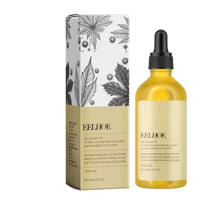 Aceite esencial de ricino para reparar el cuero cabelludo seco y dañado, hidratante, cabello denso, lo que lo hace suave y hermoso - 1