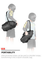 Rhinowalk-Bolsa para motocicleta 100% impermeable, 18L/28L/48L, gran capacidad, 2 uds., ajuste Universal, bolsa para alforja de motocicleta, bolsas laterales para sillín - details 11