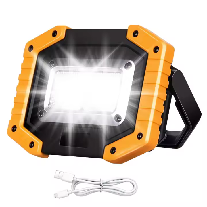 Modos de lámpara de senderismo de emergencia con reflector, recargable, COB - 1