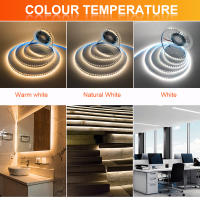 Tira de luces LED con cable de 2 pines, cinta de iluminación de fondo de TV, lámpara de decoración del hogar, 1- 5m, DC 5V, 2835, 120LED/m, 8mm - details 8