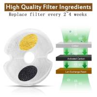 Filtros de Fuente de Repuesto de Carbono Activado Juego de Repuesto para Dispensador de Agua Potable para Perros y Gatos 4/8/16 Uds - details 1