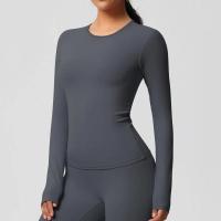 Camisetas de Entrenamiento Sin Costuras para Mujer Ropa Deportiva de Yoga de Manga Larga - details 25