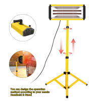 Lámpara de curado de pintura infrarroja DATOU BOSS, lámpara de pintura de calefacción de onda corta de 2000W con soporte elevable, luz de secado para carrocería de coche - details 5