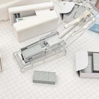Mini grapadora portátil, máquina de encuadernación de papel de Color, incluye 1000 grapas, papelería de moda, suministros de oficina - details 4