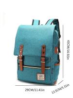 Mochila retro para ordenador portátil con puerto de carga USB, mochila de viaje impermeable para hombres y mujeres - details 9
