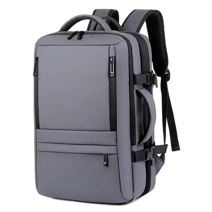 Bolsa para portátil de para hombre, mochila Extensible de viaje de negocios con puerto de carga USB y diseño impermeable de gran capacidad - 1
