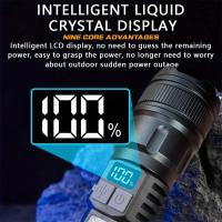Linterna LED de alta potencia Xiaomi, linterna recargable con luz lateral, tiro largo superbrillante para acampar y hacer senderismo al aire libre - details 1
