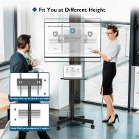 Soporte TV Ruedas para Televisión de 23 a 60 Pulgadas, Soporte TV Móvil con Estante para Portátil y Altura Ajustable, Carga Máx. 25 kilos y 400x400 mm - details 2
