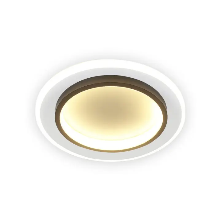 CBJKTX Lámpara de techo LED blanca de 14W, lámpara redonda para pasillo, 3000K, blanco cálido, diseño moderno, lámpara para pasillo de 23,5 cm para cocina y sala de estar - 1