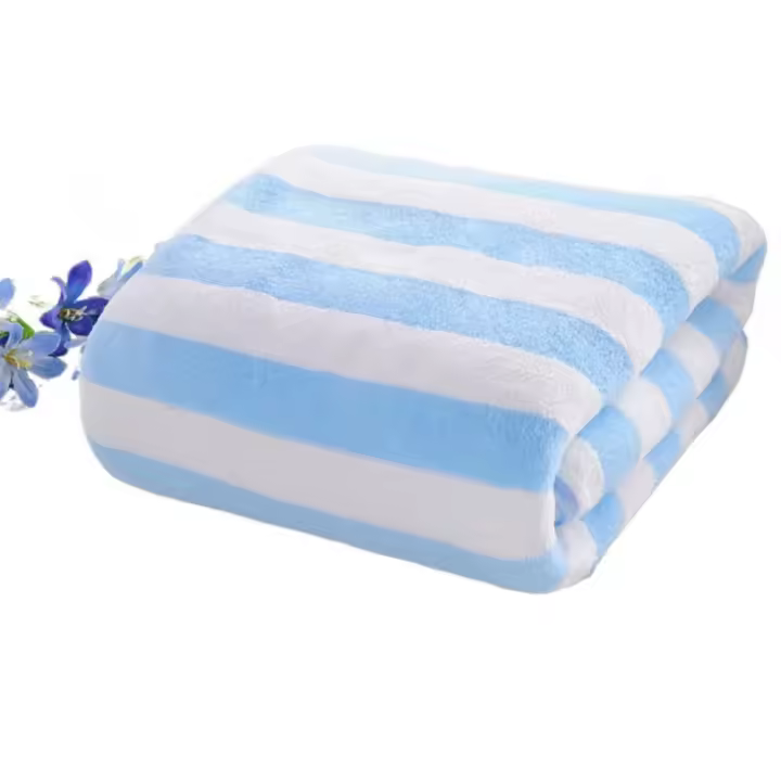 Toalla de algodón para adultos de secado rápido, suave y agradable para la piel, toalla de ducha para el hogar, toalla de baño, herramientas de ducha - 1