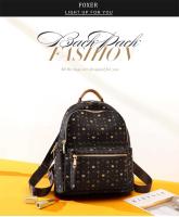 FOXER Mochila de viaje retro para mujer con firma de moda - details 0