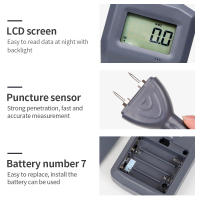 Probador de humedad de madera portátil MS7100 MS7100TS, higrómetro LCD, medidor de humedad de piel de madera 0-80%, Detector de humedad para madera de Bambú - details 8